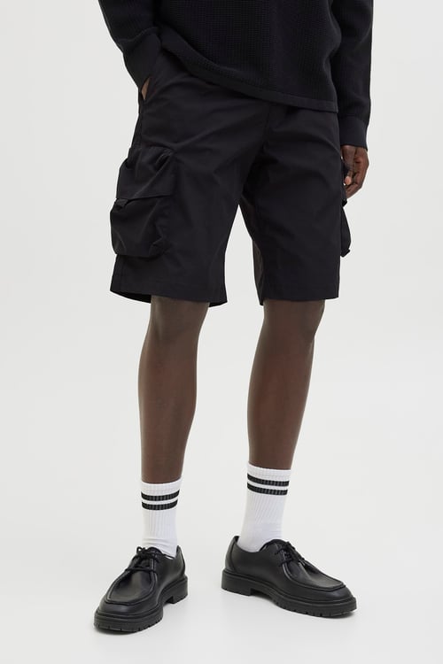 Pants Studio Jpstcole Relaxed Fit Kargo Erkek Short 12269386 SİYAH