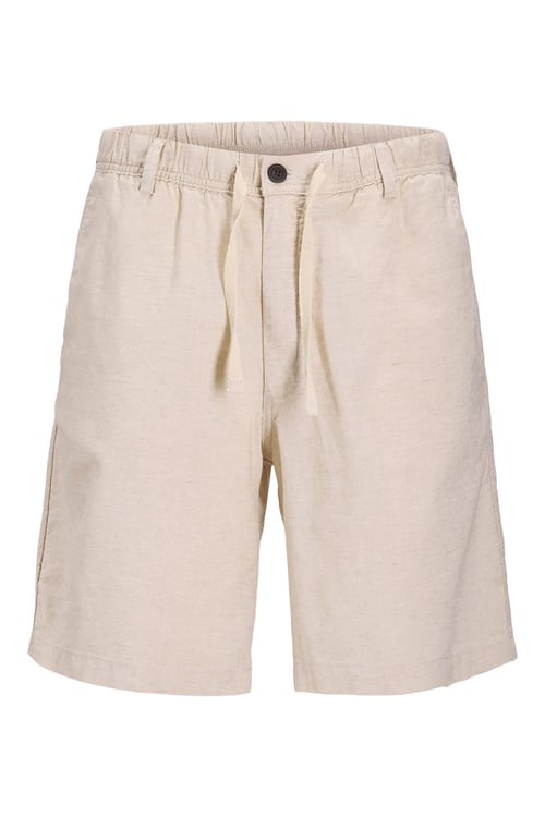 Pants Stüdio Jpstjaıden Pamuk ve Keten Karışımlı Jogger Erkek Short 12292332 TAŞ