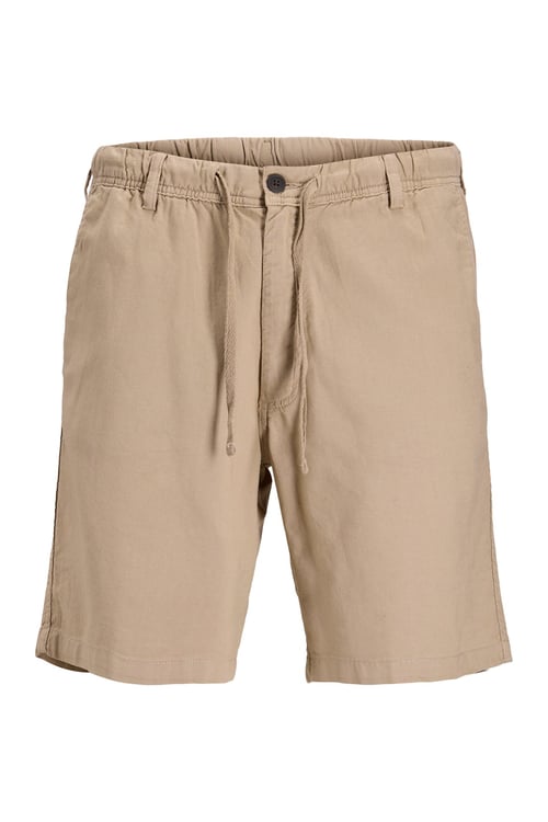 Pants Stüdio Jpstjaıden Pamuk ve Keten Karışımlı Jogger Erkek Short 12292332 BEJ