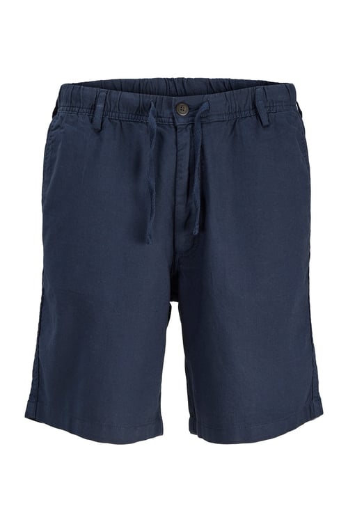 Pants Stüdio Jpstjaıden Pamuk ve Keten Karışımlı Jogger Erkek Short 12292332 KOYU LACIVERT