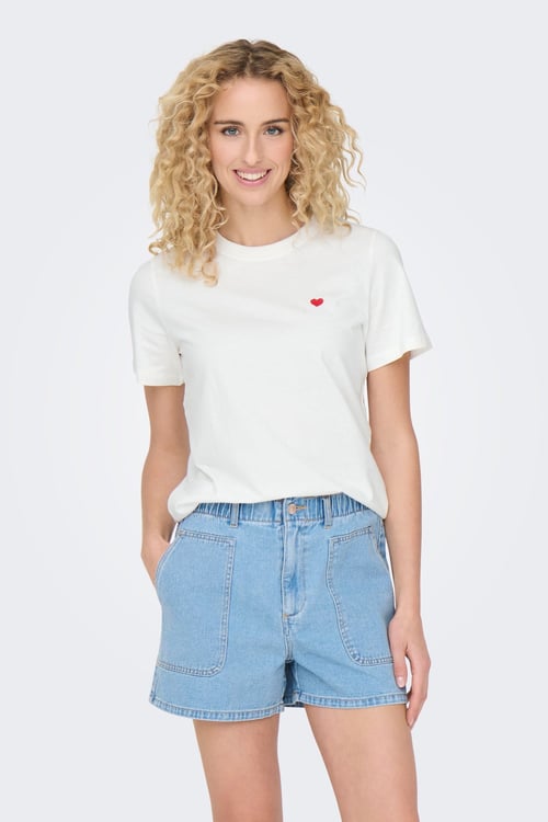 pisa Pamuklu Regular Fit Bisiklet Yaka Kadın T Shirt 15298612 EKRU