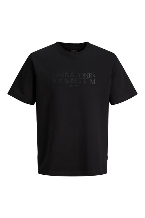 Premium Jprblaethan Pamuklu Regular Fit Logolu Erkek T Shirt 12292403 SİYAH