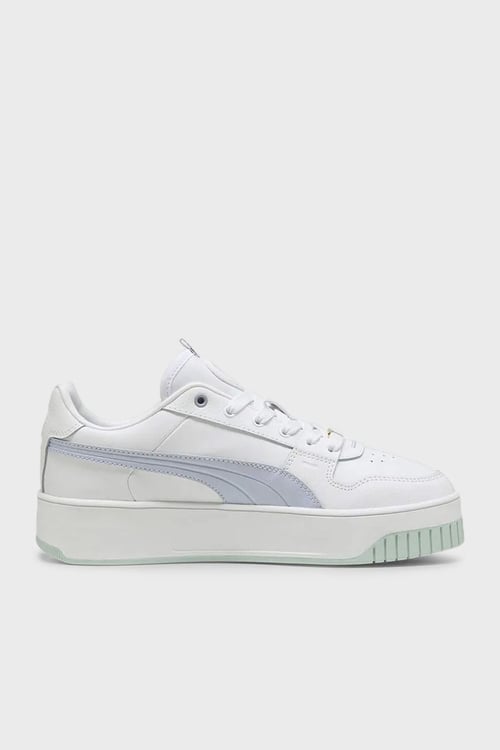 Puma Carina Street Lux Deri Logolu Sneaker Kadın Ayakkabı 39748707 Beyaz-Lila