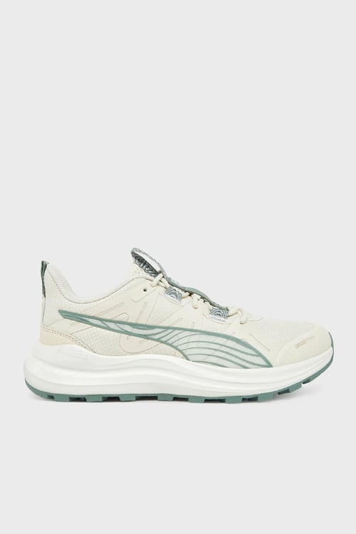 Puma Reflect Lite Trail Logolu Sneaker Bayan Ayakkabı 37944021 BEJ-YEŞİL