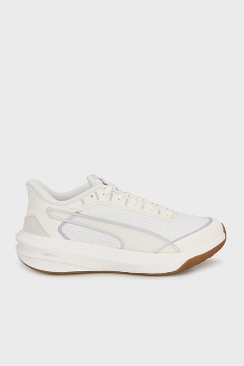 Puma Softride Courtney Gleam Logolu Bağcıklı Bayan Ayakkabı 31206801 BEYAZ-GRİ