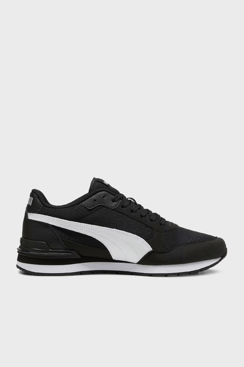 Puma ST Runner v4 Mesh Logolu Sneaker Unisex Ayakkabı 39966601 SİYAH-BEYAZ