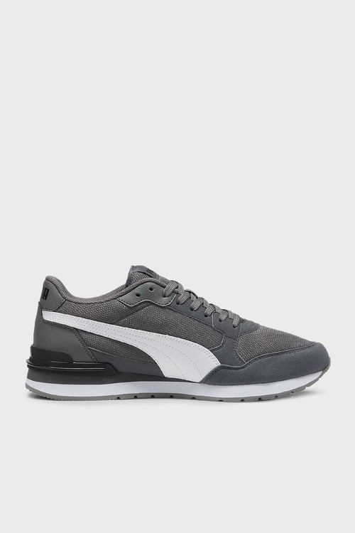Puma ST Runner v4 Mesh Logolu Sneaker Erkek Ayakkabı 39966603 GRİ-BEYAZ