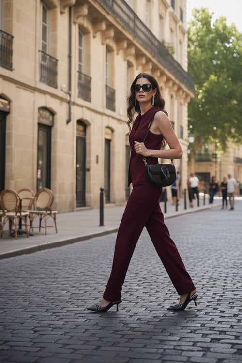Regular Fit Bisiklet Yaka Kolsuz Düğmeli Basic Bluz Kadın Yelek 65200004 BORDO