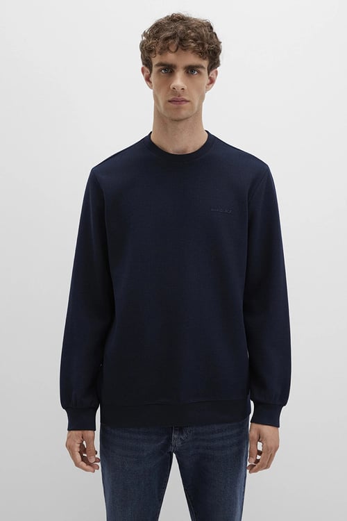Regular Fit Logolu Bisiklet Yaka Erkek Sweat 0S10480-80872 LACİVERT