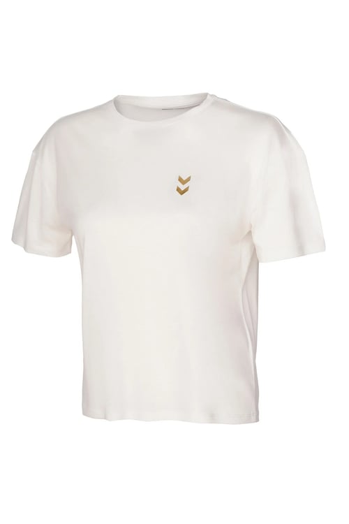 Regular Fit Logolu Bisiklet Yaka Kadın T Shirt 912340-9157 EKRU