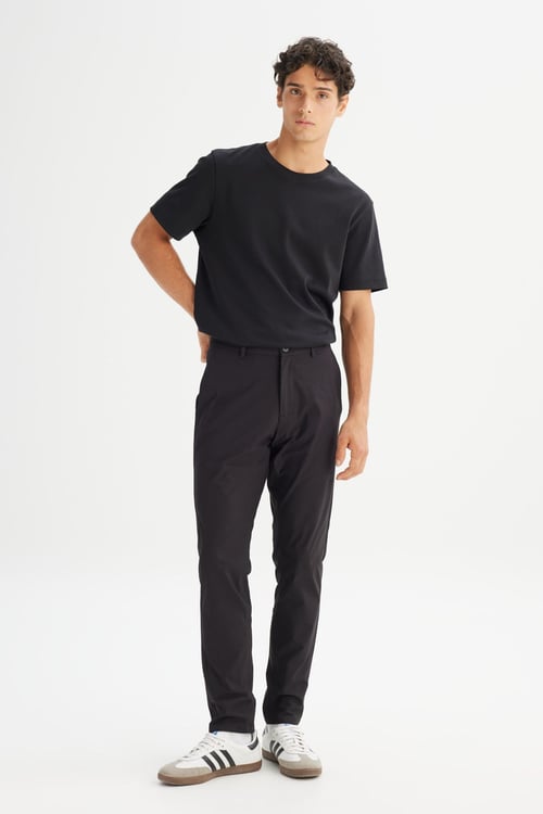 Regular Fit Normal Bel Dar Paça Erkek Pantolon LLU3008 001 SİYAH