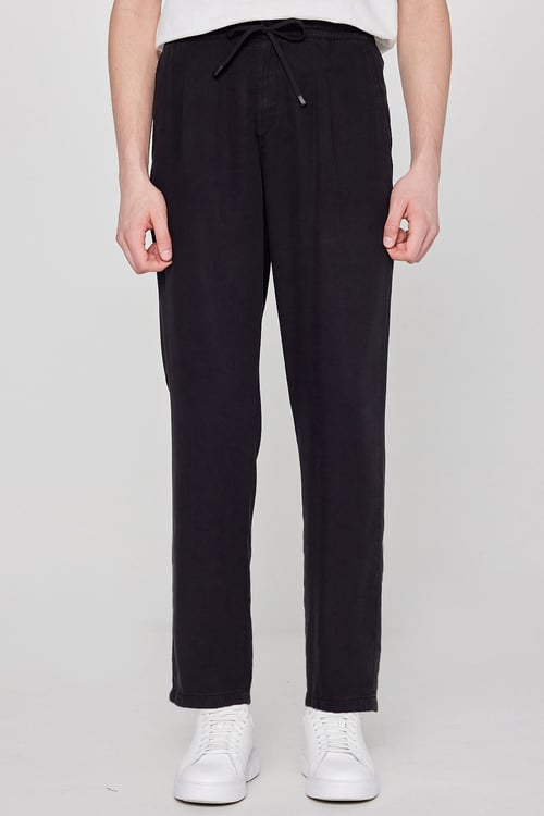 Regular Fit Normal Bel Düz Paça Erkek Pantolon W2610167 001 SİYAH
