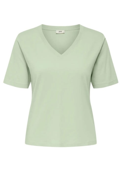 rex % 100 Pamuk Regular Fit V Yaka Kadın T Shirt 15352294 AÇIK YEŞİL