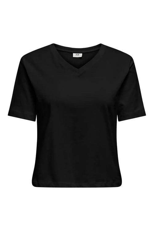 rex % 100 Pamuk Regular Fit V Yaka Kadın T Shirt 15352294 SİYAH