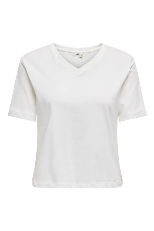 rex % 100 Pamuk Regular Fit V Yaka Kadın T Shirt 15352294 KREM