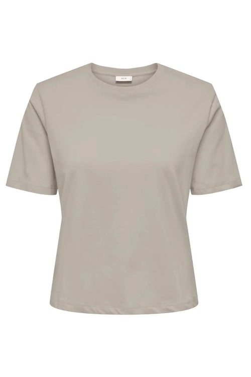 rex % 100 Pamuk Regular Fit Yuvarlak Yaka Kadın T Shirt 15344612 TAŞ