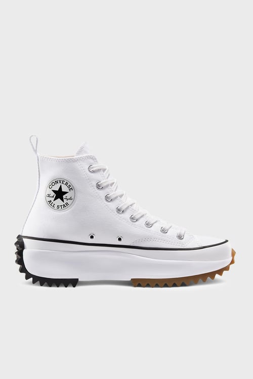 Run Star Hike Bilekli Sneaker Kadın Ayakkabı 166799C 102 BEYAZ-SİYAH