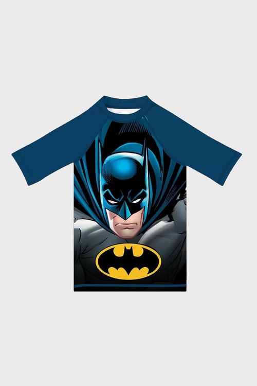 Shadow Baskılı Uv Korumalı Kısa Kollu Mayo Erkek Çocuk T Shirt ST2532010002 SİYAH-MAVİ