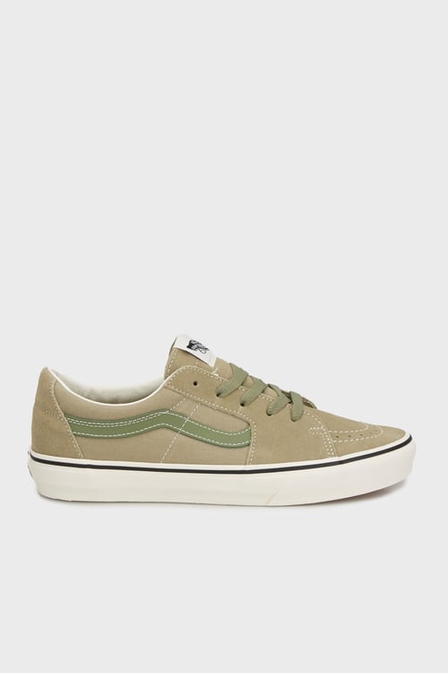 SK8-Low Logolu Süet Sneaker Unisex Ayakkabı VN0009QRD3Z1 HAKİ