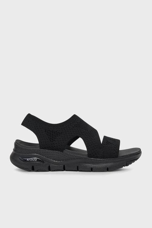 Skechers Arch Fit Çapraz Bant Detaylı Kadın Sandalet 119458 BBK SİYAH