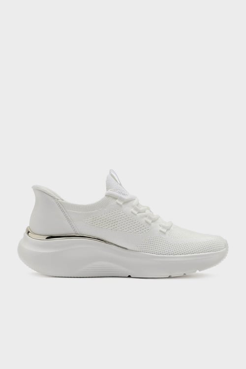 Skechers Bobs B Love Logolu Dolgulu Taban Sneaker Kadın Ayakkabı 117617 WHT BEYAZ