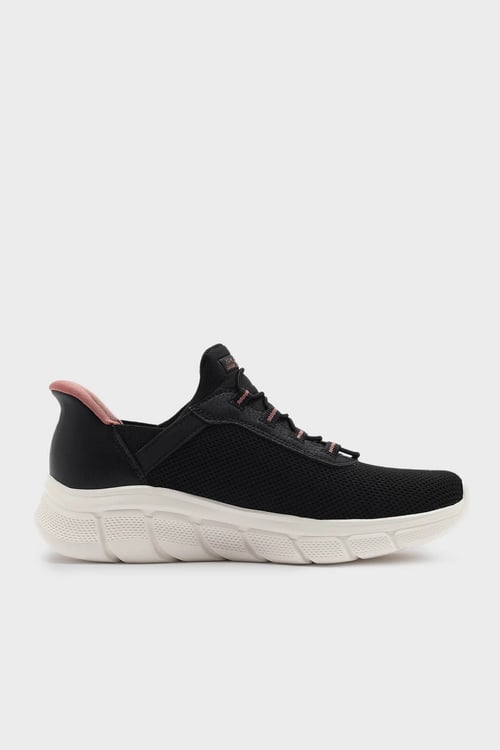 Skechers Bobs Flex Logolu Slip-On Sneaker Kadın Ayakkabı 117502 BLK SİYAH