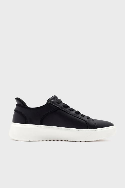 Skechers Court Logolu Kalın Taban Sneaker Erkek Ayakkabı 183177 BLK SİYAH