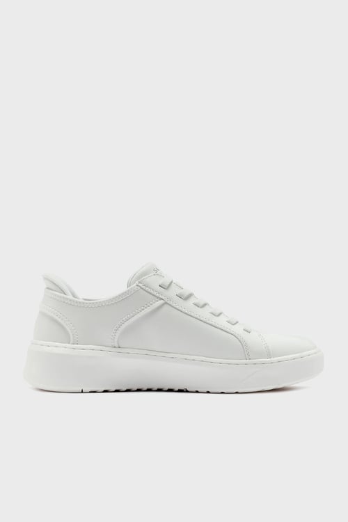 Skechers Court Logolu Kalın Taban Sneaker Erkek Ayakkabı 183177 WHT BEYAZ