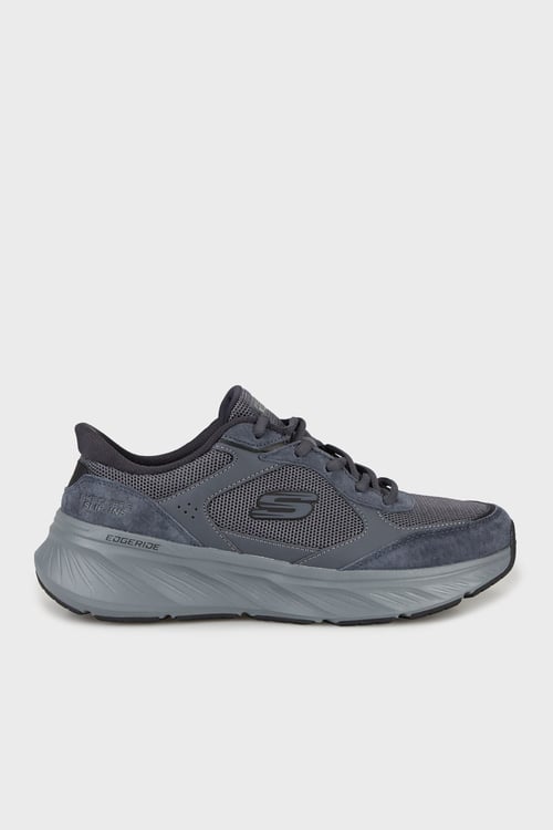 Skechers Edgeride Erlon Logolu Süet Detaylı Sneaker Erkek Ayakkabı 232947 TKCCGY GRİ