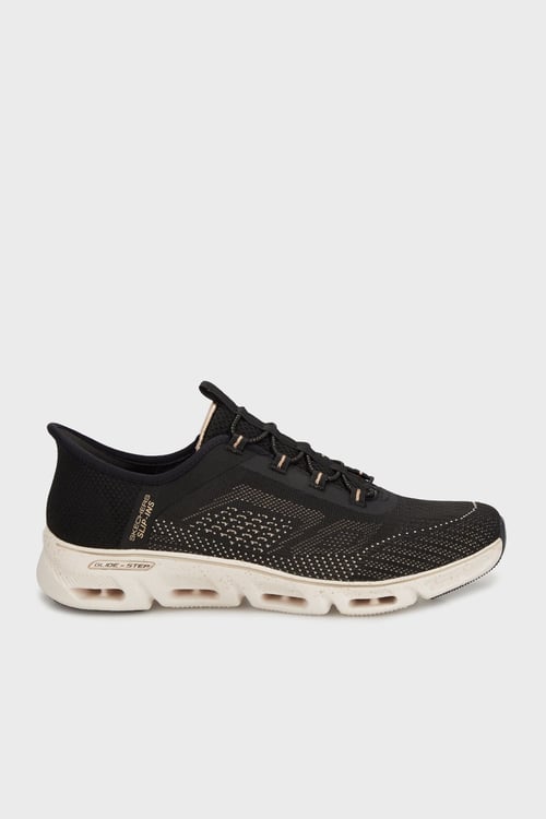 Skechers Glide Step Logolu Sneaker Kadın Ayakkabı 104610 BKGD SİYAH-GOLD