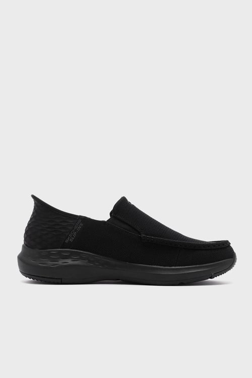 Skechers Parson Logolu Kalın Taban Günlük Erkek Ayakkabı 204804 BBK SİYAH