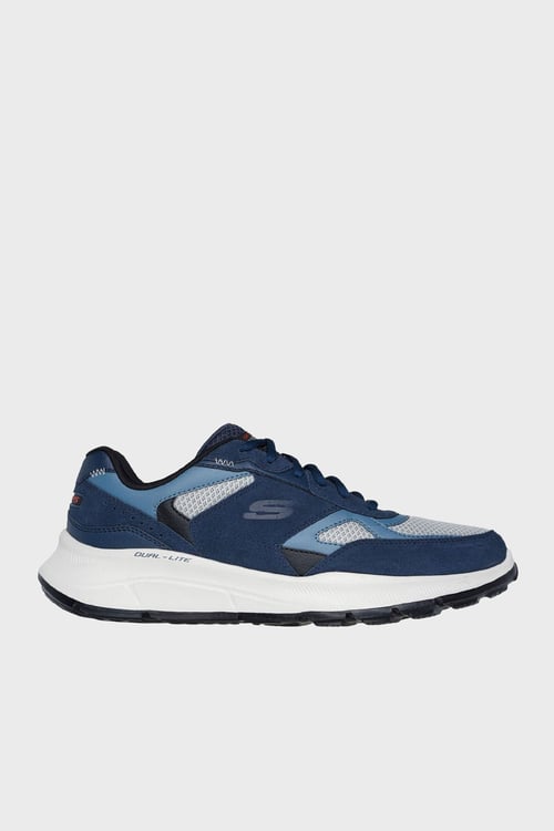 Skechers Relaxed Süet Detaylı Sneaker Erkek Ayakkabı 232613 NVGY LACİVERT-GRİ
