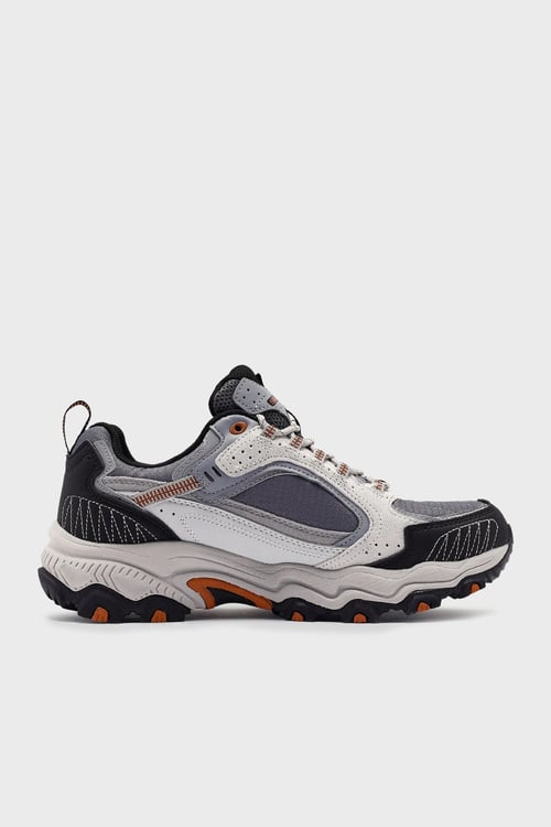 Skechers Stamina At-Vintage Stitch Su Geçirmez Hakiki Deri Outdoor Erkek Ayakkabı 237529 GYOR GRİ-TURUNCU