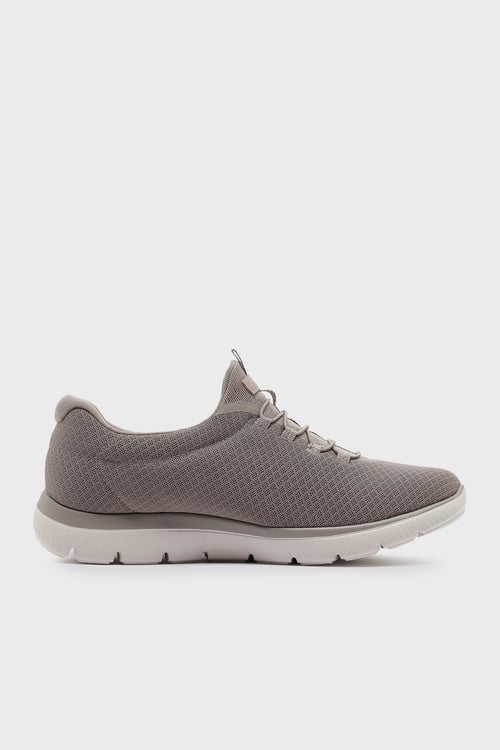 Skechers Summits Logolu Memory Foam Sneaker Kadın Ayakkabı 12980TK TPGD Bej-Altın