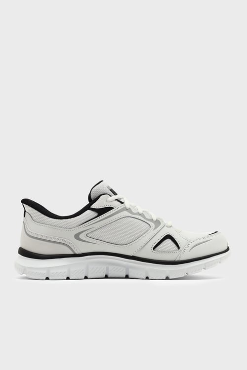 Skechers Track Ezral Logolu Sneaker Erkek Ayakkabı 233039TK WBK BEYAZ-SİYAH