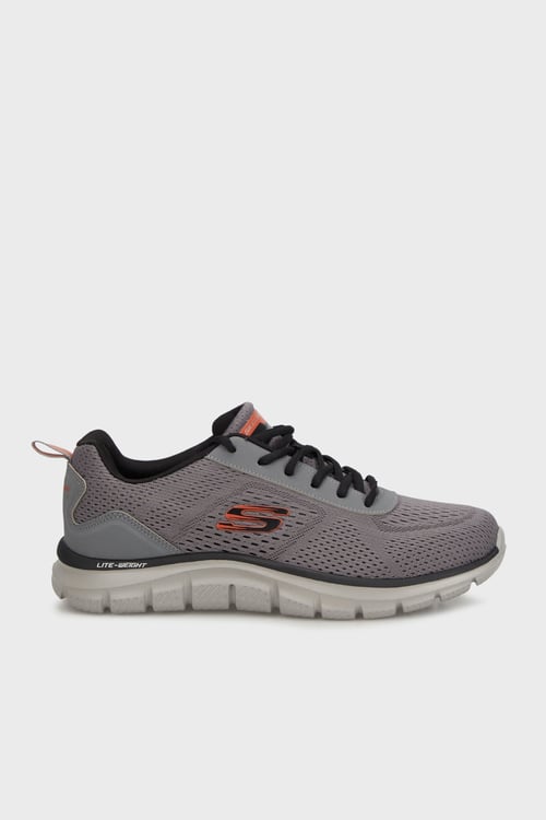 Skechers Track Logolu Sneaker Erkek Ayakkabı 232758TK CCOR GRİ-TURUNCU