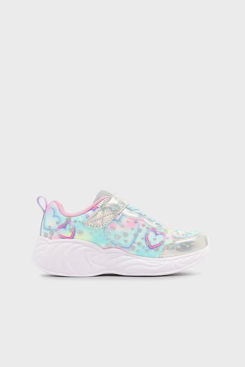 Skechers Unıcorn Desenli Işıklı Sneaker Kız Çocuk Ayakkabı 303063L SMLT GÜMÜŞ