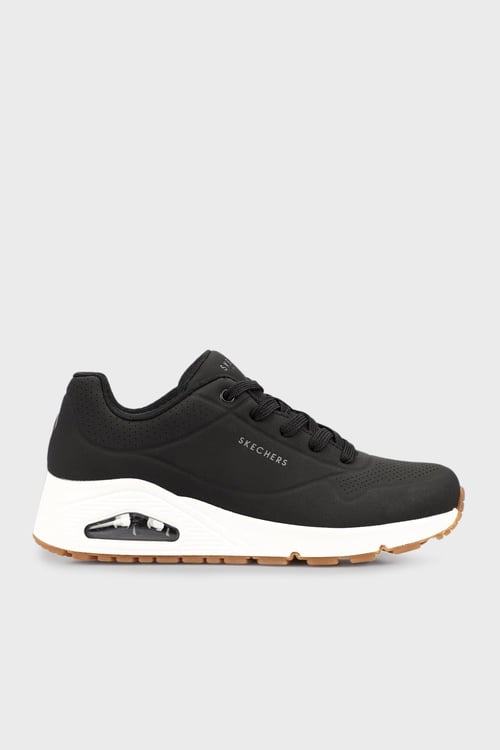 Skechers Uno Logolu Kalın Taban Sneaker Kadın Ayakkabı 73690 BLK SİYAH