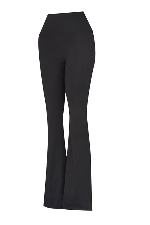 Slim Fit Logo Baskılı Yüksek Bel İspanyol Paça Kadın Eşofman Altı 932455-2001 SİYAH