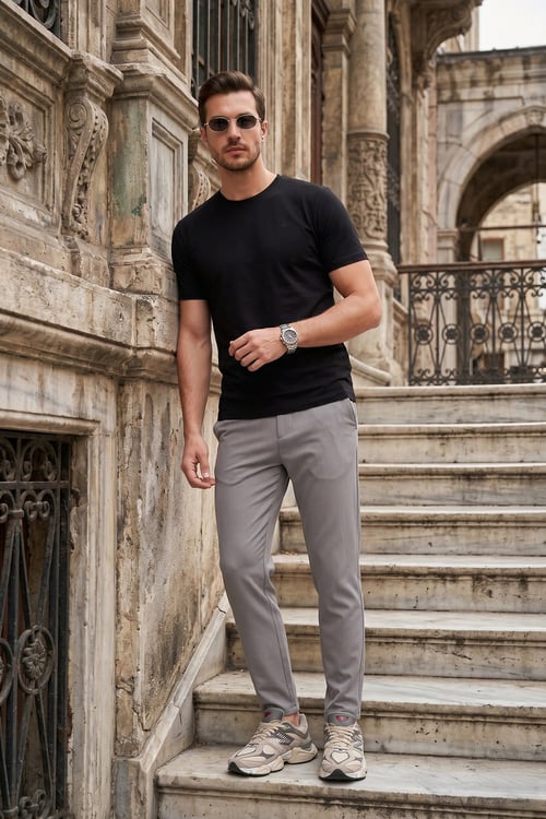 Slim Fit Normal Bel Boru Paça Denim Pantolon Erkek Kot Pantolon 5545C82MILANO MİNT