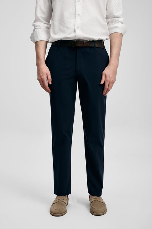 Slim Fit Normal Bel Düz Paça Erkek Pantolon 111190369 LACİVERT