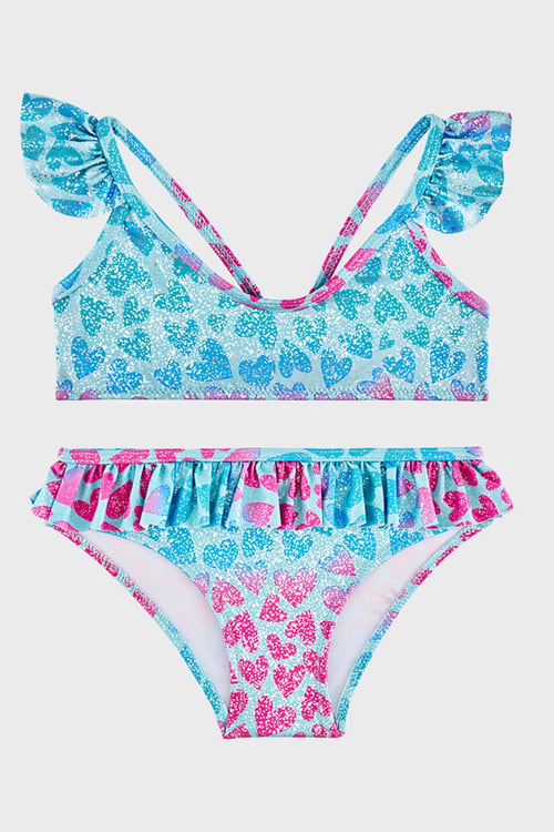 Slipstop Elenor  Desenli UPF 50+ Korumalı Çabuk Kuruyan Kız Çocuk Bikini SB2614000101 MİNT