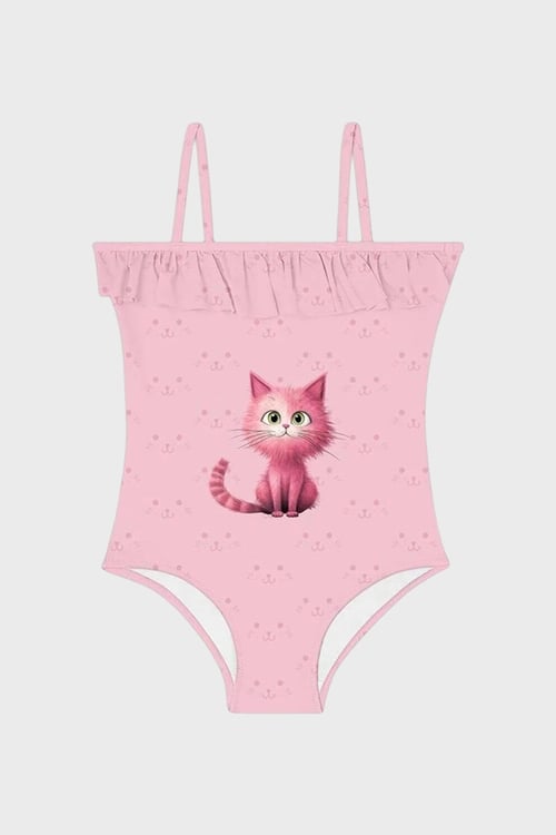 Slipstop Kiki İnce Askılı Hızlı Kuruyan Uv Korumalı Kız Çocuk Mayo SM2612000102 PEMBE