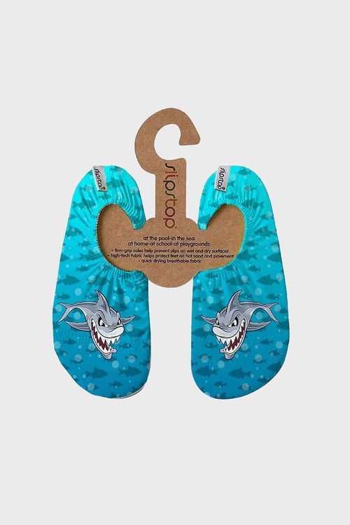 Slyboots Desenli Kaydırmaz Taban Havuz ve Erkek Çocuk Deniz Ayakkabısı SS2532000004 Mavi-Mint