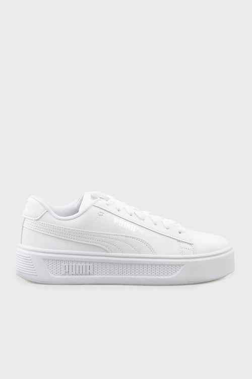 Smash Platform v3 Logolu Kalın Taban Sneaker Kadın Ayakkabı 39075801 BEYAZ