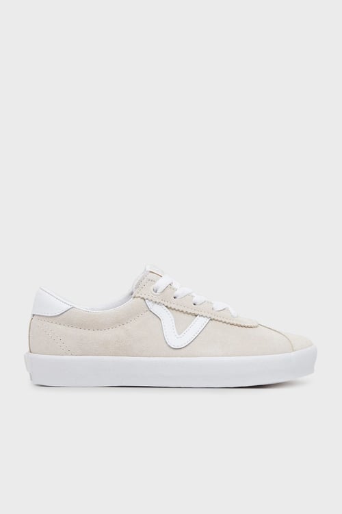 Sport Low Logolu Deri Detaylı Süet Sneaker Unisex Ayakkabı VN000D1PDJR1 BEJ