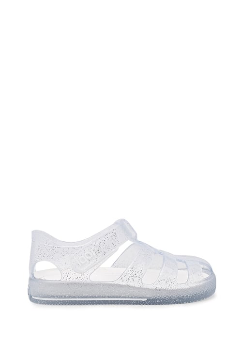 Star Glitter Kaydırmaz Havuz ve Deniz Unisex Çocuk Sandalet S10265 BEYAZ