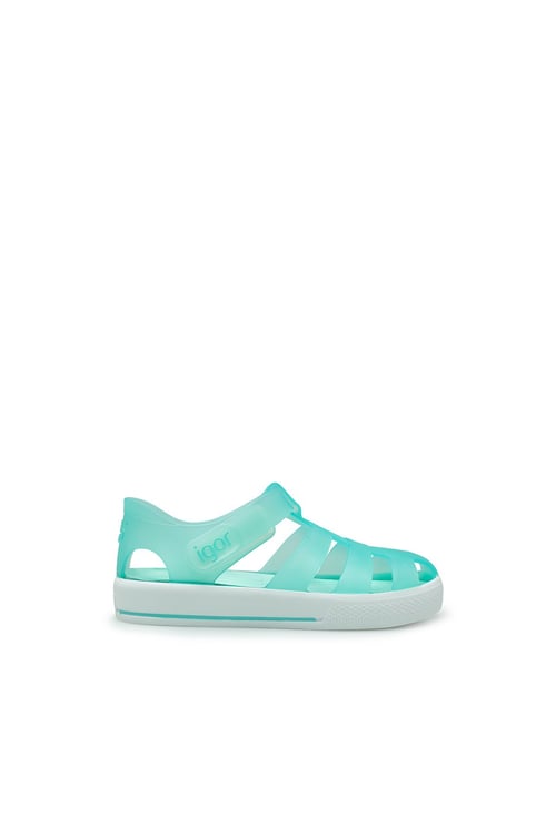 Star Kaymayı Önleyen Flex Foam Cırtlı Şeffaf Unisex Çocuk Sandalet S10171 U MİNT