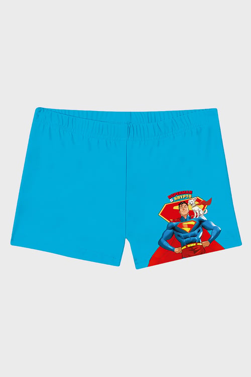 Steelon Desenli Lastikli Bel Boxer Erkek Çocuk Mayo Short SR2632020001 MAVİ