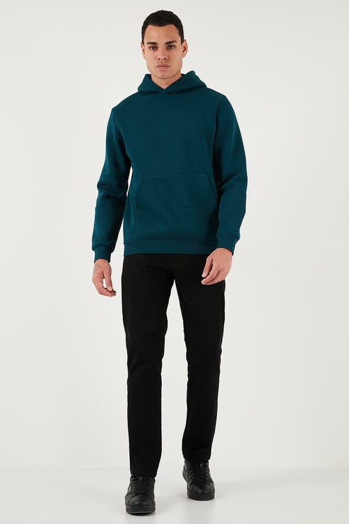 Streç Pamuklu Comfort Fit Yüksek Bel Boru Paça Jeans Erkek Kot Pantolon 4412C01TEXAS SİYAH